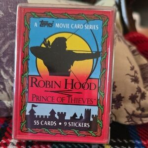 Topps Robin Hood Movie Card Set - Red and Black